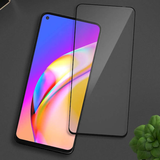 Puro Full Face Tempered Glass Μαύρο (Oppo A94 5 G)