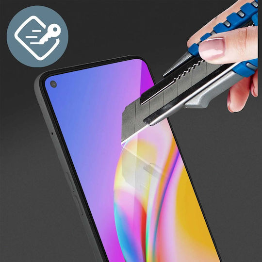 Puro Full Face Tempered Glass Μαύρο (Oppo A94 5 G)
