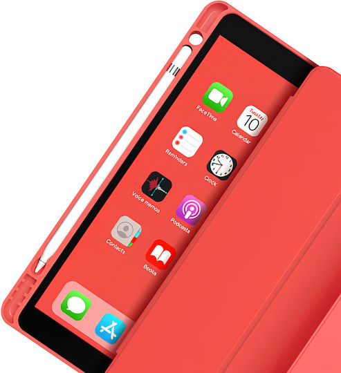 Eiger Калъф Apple iPad Mini 6 2021-2023 Подсилен Фолио С Магнитна Поддръжка Червен