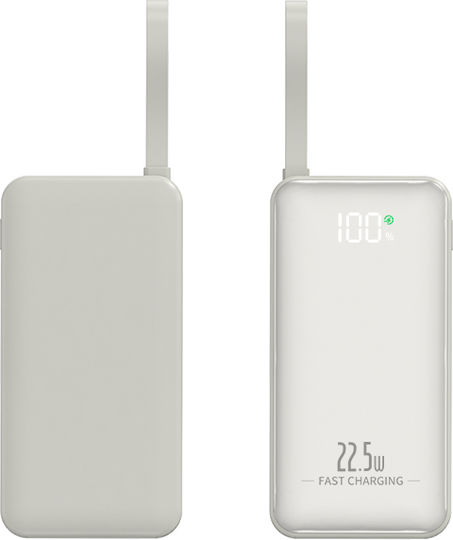Nine Y369 22.5w Fast Charging Mini Power Bank 10000mah White