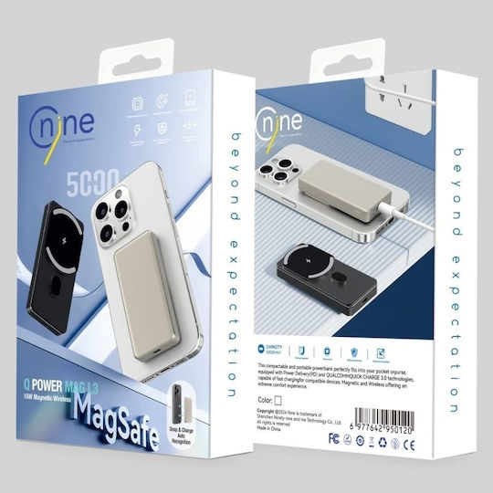 Nine L3A MagSafe Power Bank 5000mAh 15W Μαύρο