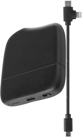 Xoopar Ice-P ECO Power Bank 5000mAh με Θύρα USB-C Μαύρο