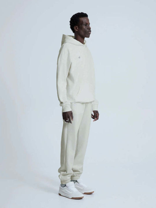 Sweatshirt with Hood Beige