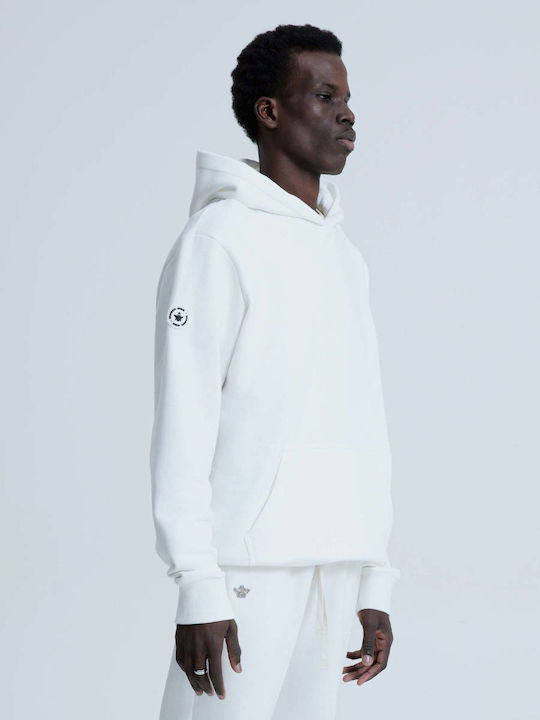 Sweatshirt with Hood Off White