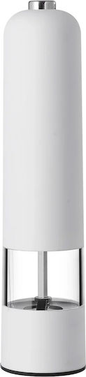 Cheffinger Set 2 Adjustable Electric Salt Pepper Mills White Black