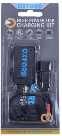 Oxford Motorradladegerät 2.1A mit Anschluss: 1xUSB