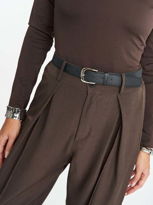 Damen Stoff Hose Brown