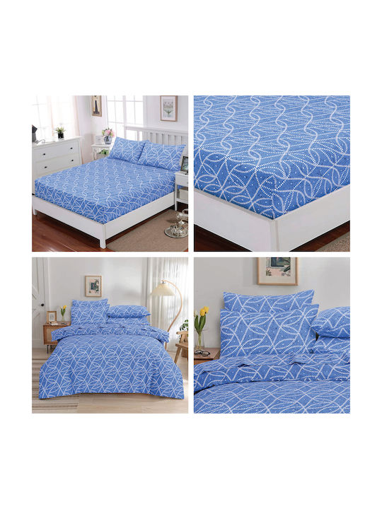 Casa Colori Imperial Pillowcase Set with Envelope Cover Imperial Blue 50x70cm.
