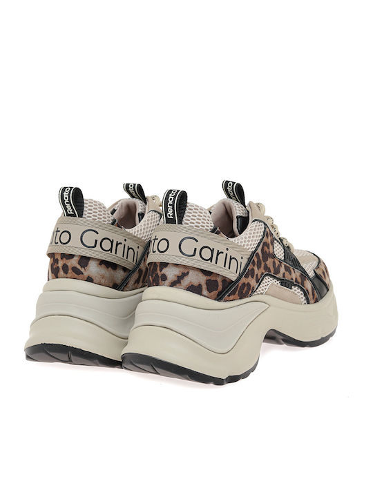 Sneakers Beige Leopard