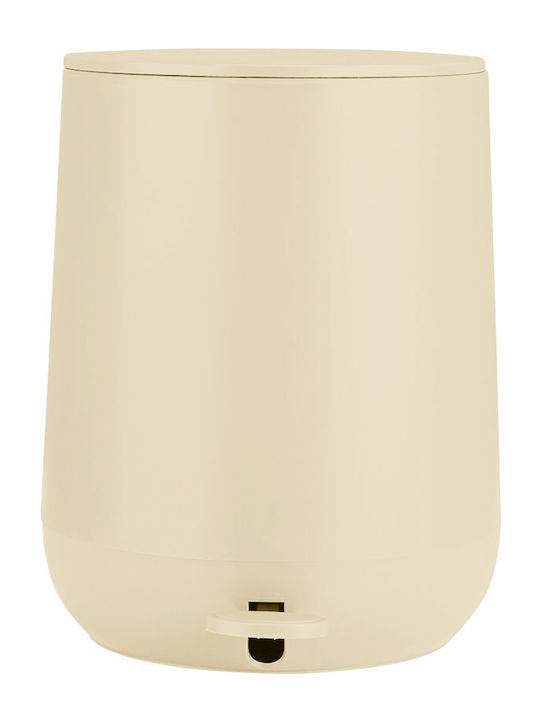 Estia Fjord Plastic Toilet Brush and Basket Set Soft Close 5lt Beige