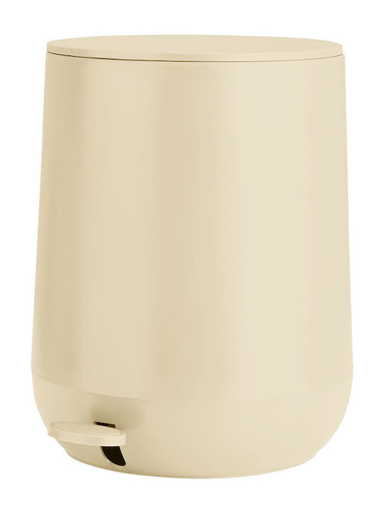 Estia Fjord Plastic Toilet Brush and Basket Set Soft Close 5lt Beige