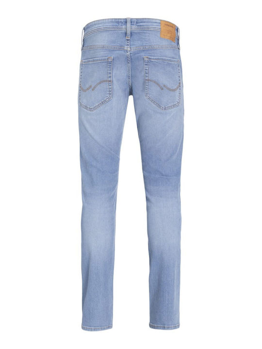 Men's Jeans Pants Elastic with Slim Fit Blue