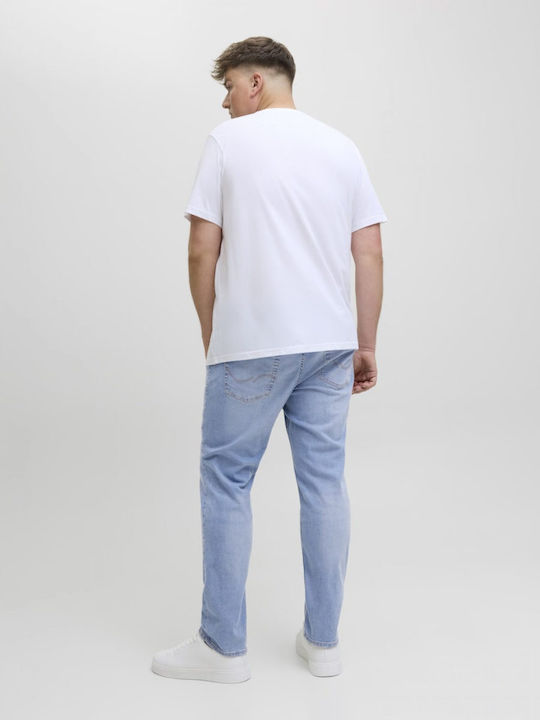 Men's Jeans Pants Elastic with Slim Fit Blue