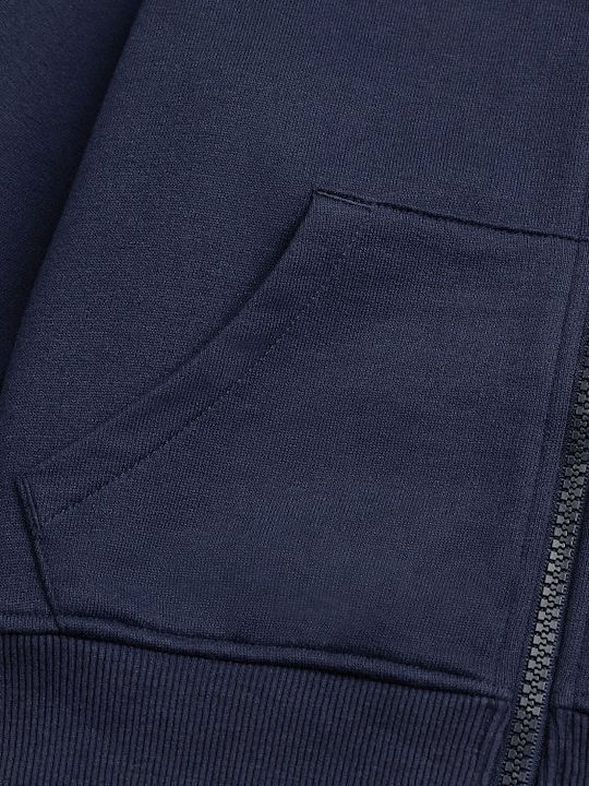 Kids Cardigan with Hood Blue
