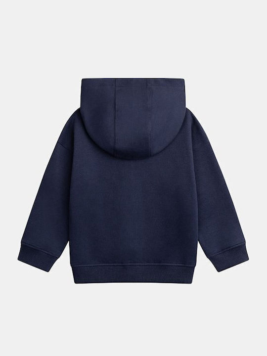Kids Cardigan with Hood Blue