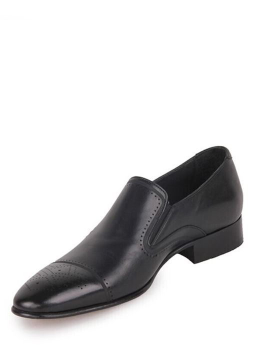 Leder Herren Freizeitschuhe Schwarz