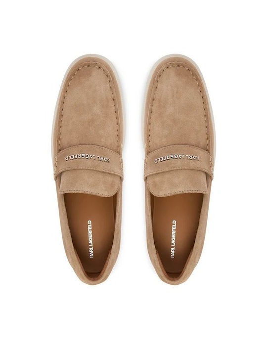 Men's Leather Loafers Beige