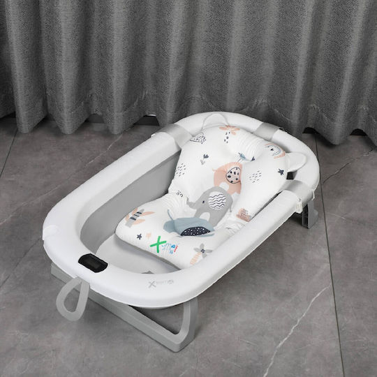 X-treme Baby Πτυσσόμενη Μπανιέρα Μωρού με Θερμόμετρο Γκρι