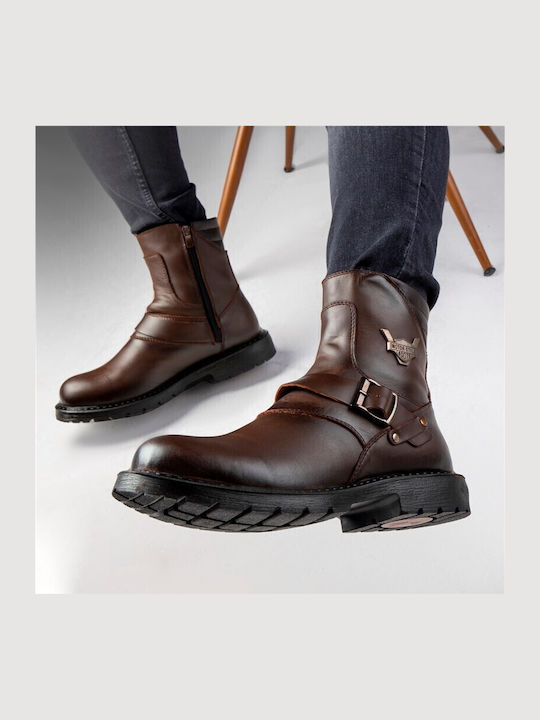 Leder Braun Herrenstiefel
