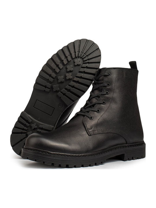 Leather Black Men's Boots