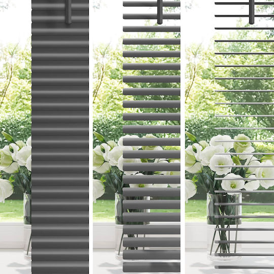 vidaXL Shade Blind PVC in Silver Color L150xH130cm
