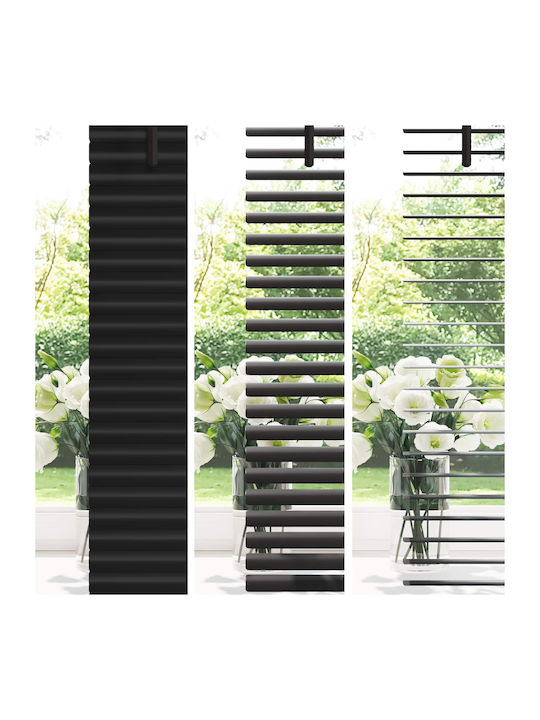 vidaXL Beschattungsrollo PVC in Schwarz Farbe L213xH100cm
