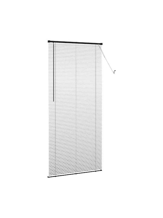 vidaXL Beschattungsrollo PVC in Schwarz Farbe L213xH100cm