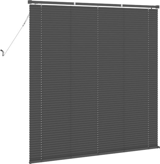 vidaXL Shade Blind PVC in Silver Color L150xH130cm