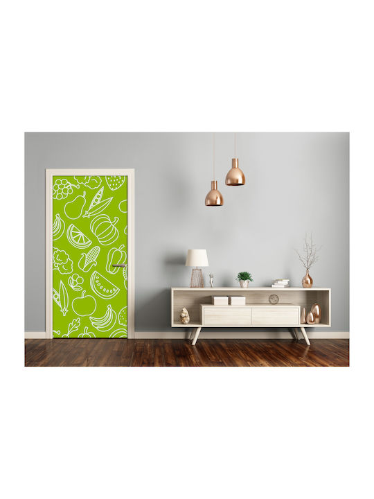 Autocolant Decorativ Ușa Vegetables And Fruits doorsticker-f-62856901 85x205buc Tulup