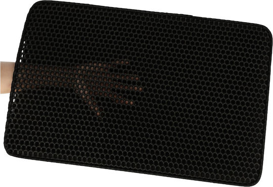 Covoraș Impermeabil Pentru Litiere Pisici Mărime 40 X 60 Cm Strat Dublu Culoare Neagră