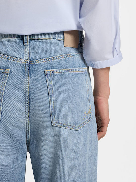 Hoch tailliert Damenjeans Light Blue
