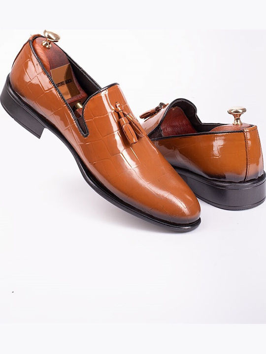 Leder Herren Mokassins in Braun Farbe