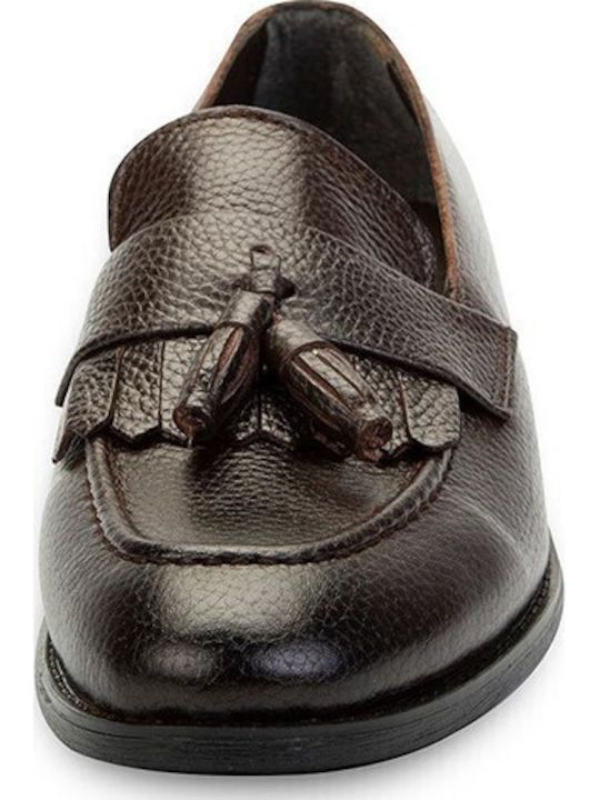 Leder Herren Mokassins in Braun Farbe