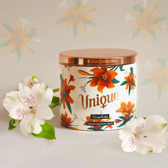 Frida Kahlo Unique Φυτικό Κερί 3 Φυτίλια 400ml Βανίλια & Κεχριμπάρι