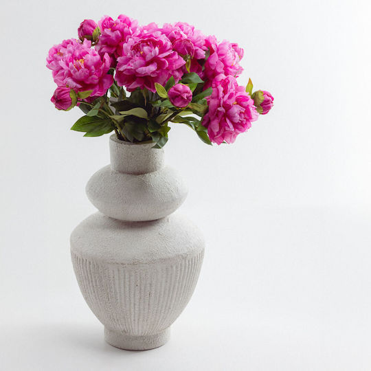 Декоративно изкуствено растение Peony Fuchsia 36бр InTheBox