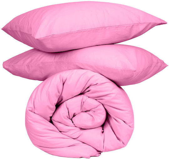 Sunshine Παπλωματοθήκη Βαμβακερή Μονή 170x250 Cotton Feelings 112 Fuchsia
