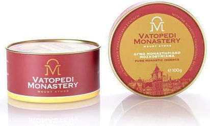 Pure Incense of Mount Athos Old Traditional Recipe 10 X 100gr Authentic Product of Vatopedi Monastery Holy Great Monastery Vatopedi 28167 Myrrh