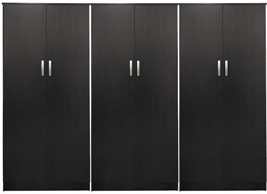 Sechs Türen Kleiderschrank Lego Wenge 240x42x180cm