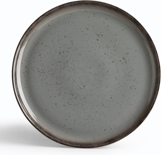 Ionia Ionia Servierplatten und Schüsseln Flache Keramik Grau mit Durchmesser 27cm Ionia Ionia Servierplatten und Schüsseln Flache Keramik Grau mit Durchmesser 27cm