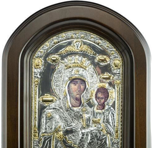 Panagia The Antiphonitria Copy of Miraculous Icon Authentic Product of Vatopedi Monastery Holy Great Monastery Vatopedi 030401000001 30 X 22 Cm