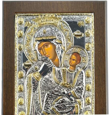 Panagia Paramythia Copy of Miraculous Icon Authentic Product of Vatopedi Monastery Holy Great Monastery Vatopedi 030401000015 19 X 15 Cm