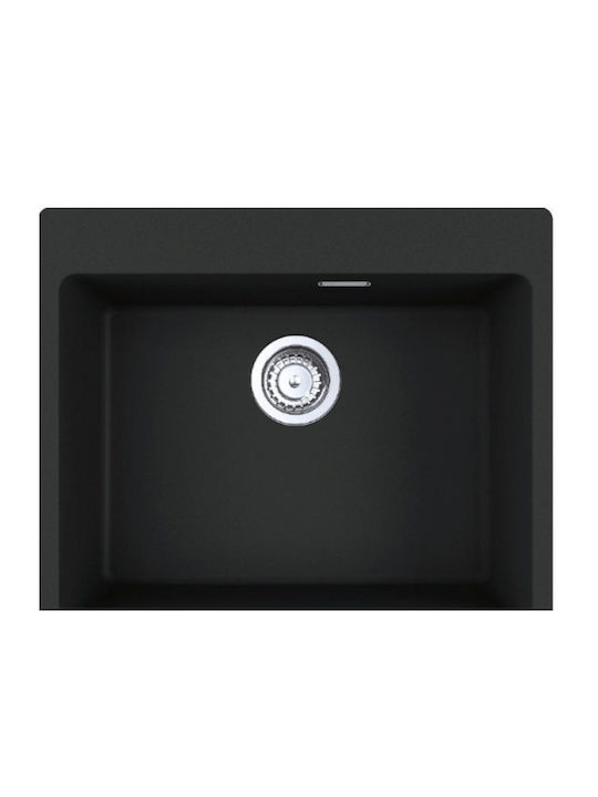 Franke Centro 1140674066 Drop-In Spüle aus Verbundgranulat B59xT50cm Schwarz