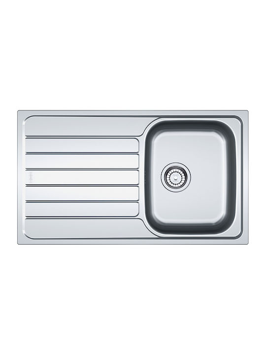 Franke Spark Ένθετος Νεροχύτης Inox Brushed Μ86xΠ50cm Ασημί