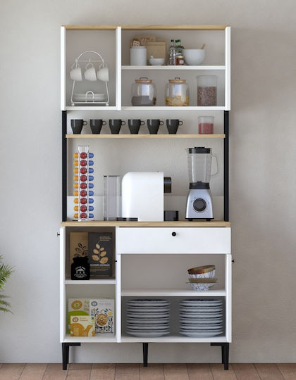 Lenner Coloană de Bucătărie White-sonoma 90x45x184buc