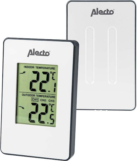 Alecto WS-1050 Ασύρματος Μετεωρολογικός Σταθμός Ψηφιακός Επίτοιχος Λευκός