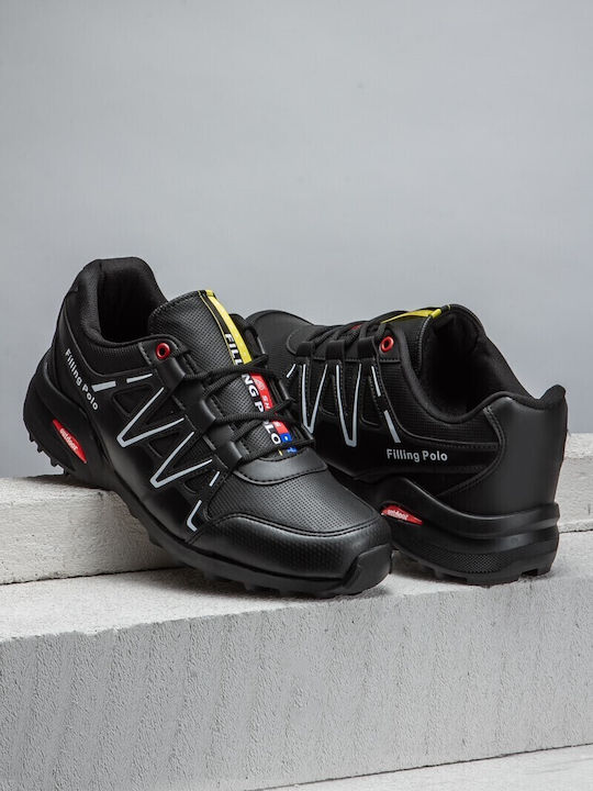 Filling Polo Männer Wanderschuhe Schwarz