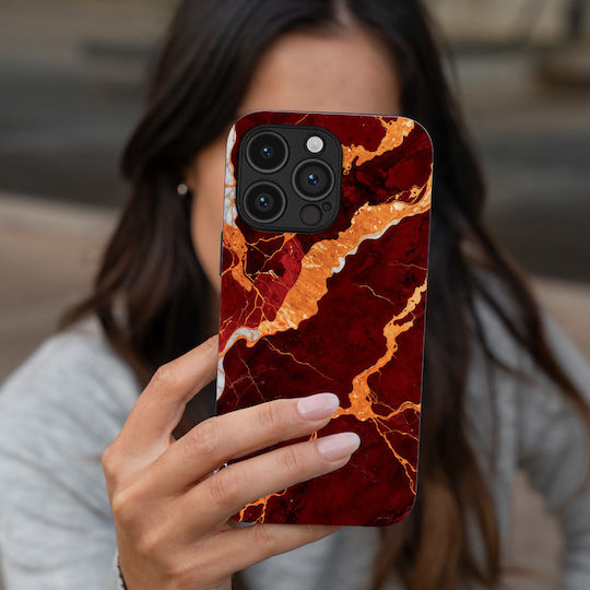 Husă Sonique Marble Series Nothing Phone 3a Pro Roșie