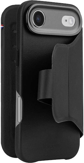Husă Texturată din Silicon Tip Folio Carcasă Detasabilă iPhone 17 Air Negru