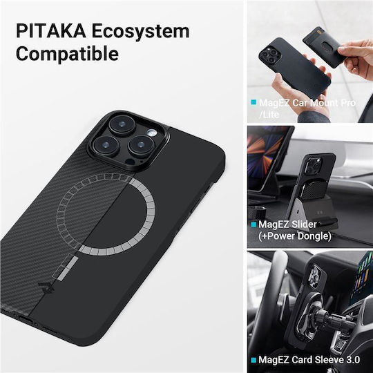 Pitaka Ultra-slim Weaving+ Back Cover Metallic 1mm Gold (iPhone 17 Pro)