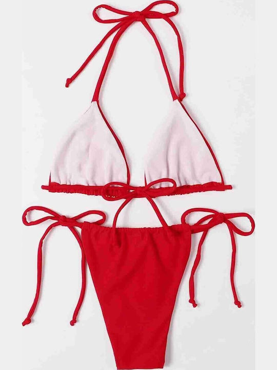 Bikinihosen Brasil mit Schnürung Rote #